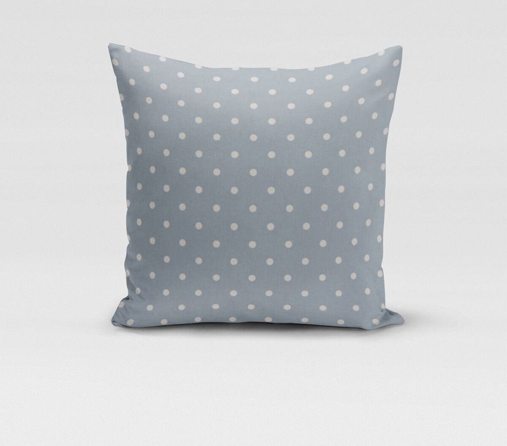 SCHÖNER LEBEN. Kissenhülle Full Stop Punkte blau weiß div. Größen Größe 80x80cm (HxB) 80x80cm (HxB) Größe