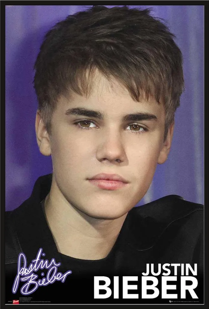 Affiche encadrée Justin Bieber Pin-Up cadre amovible Shinsuke 61x91cm
