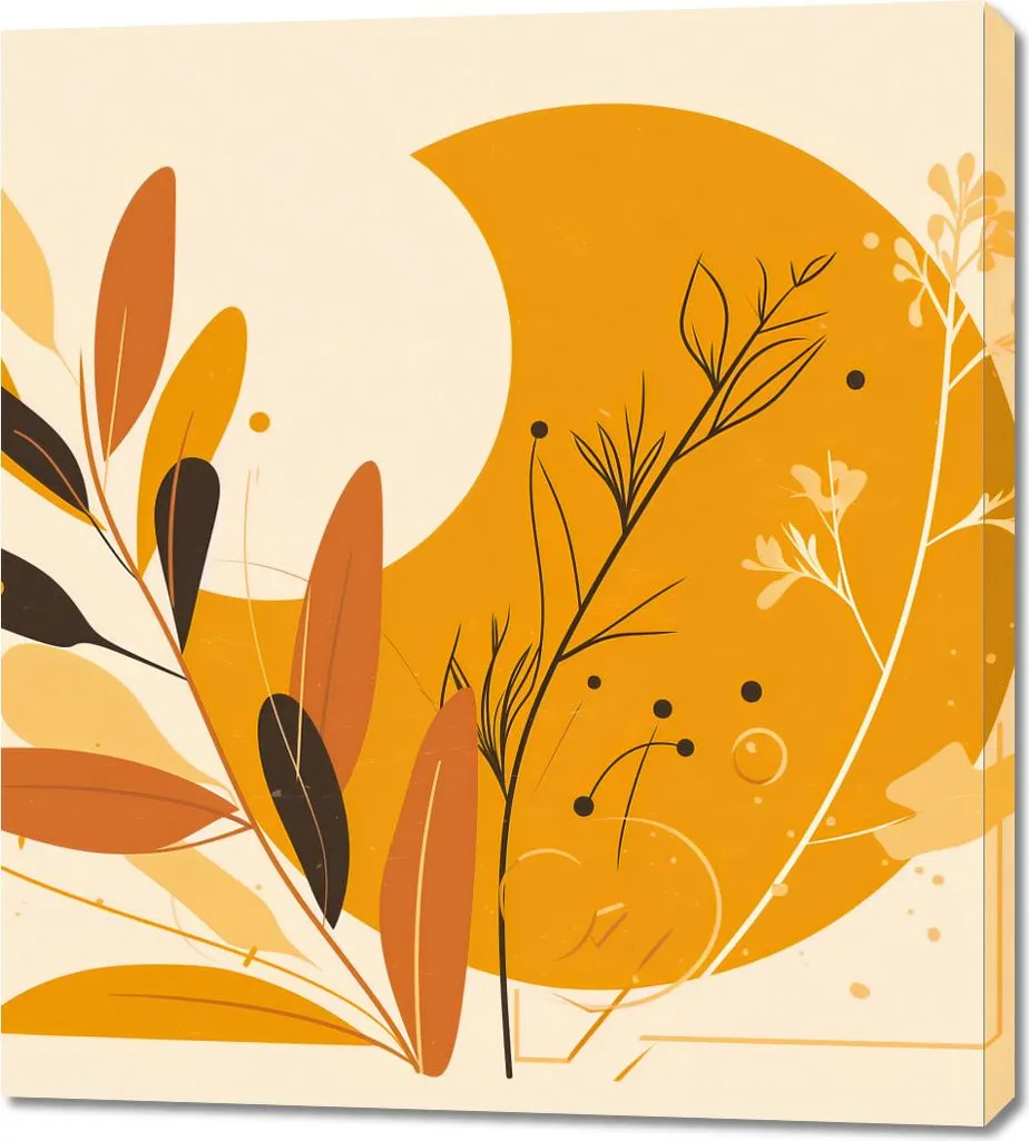 Quadro Astratto 90x100 cm Calda Incarnazione | Decorazione Parete Luxury