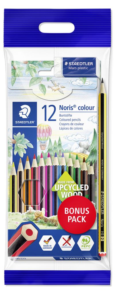 STAEDTLER Noris colour 185 Buntstift Set mit 12 Farben, Produktbild 