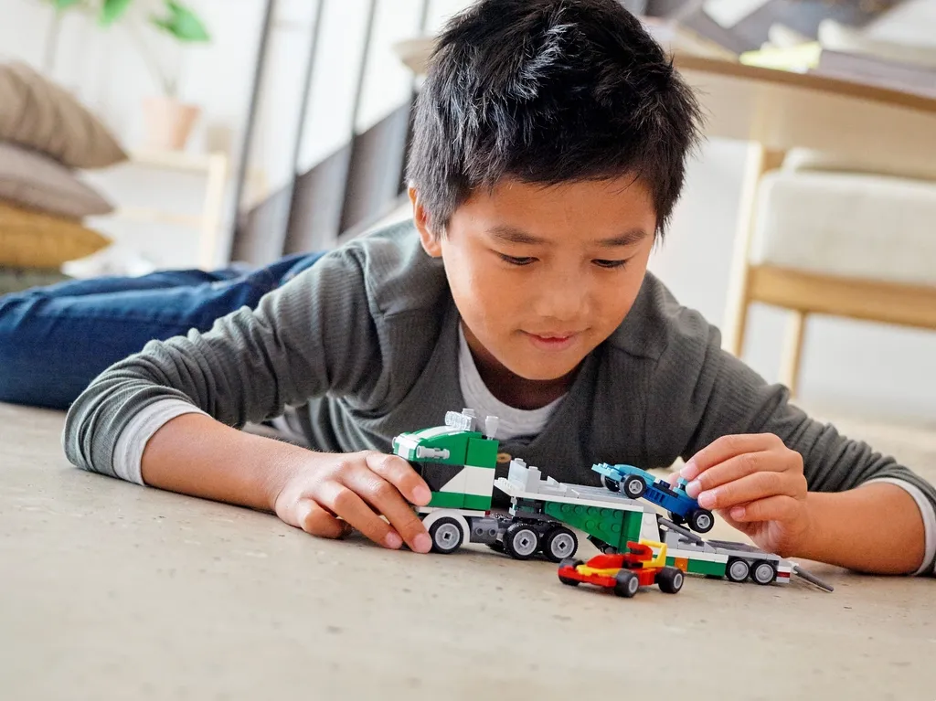 Jeu de construction camion de transport LEGO Creator 3 en 1 modulable - 38