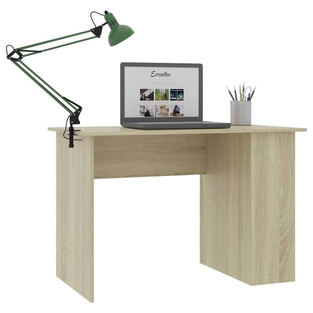 "im Sonderangebot"Schreibtisch/Büro-Möbel - CLORIS - Computertisch moderner - Sonoma-Eiche 110x60x73 cm Holzwerkstoff - DEMöbel2872988