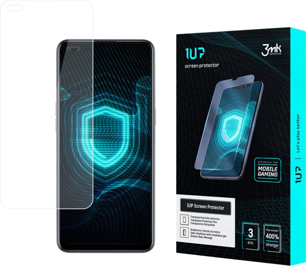 3mk Display Schutzfolie 1UP für Oppo A93 5G transparent Gaming (3 Stück)
