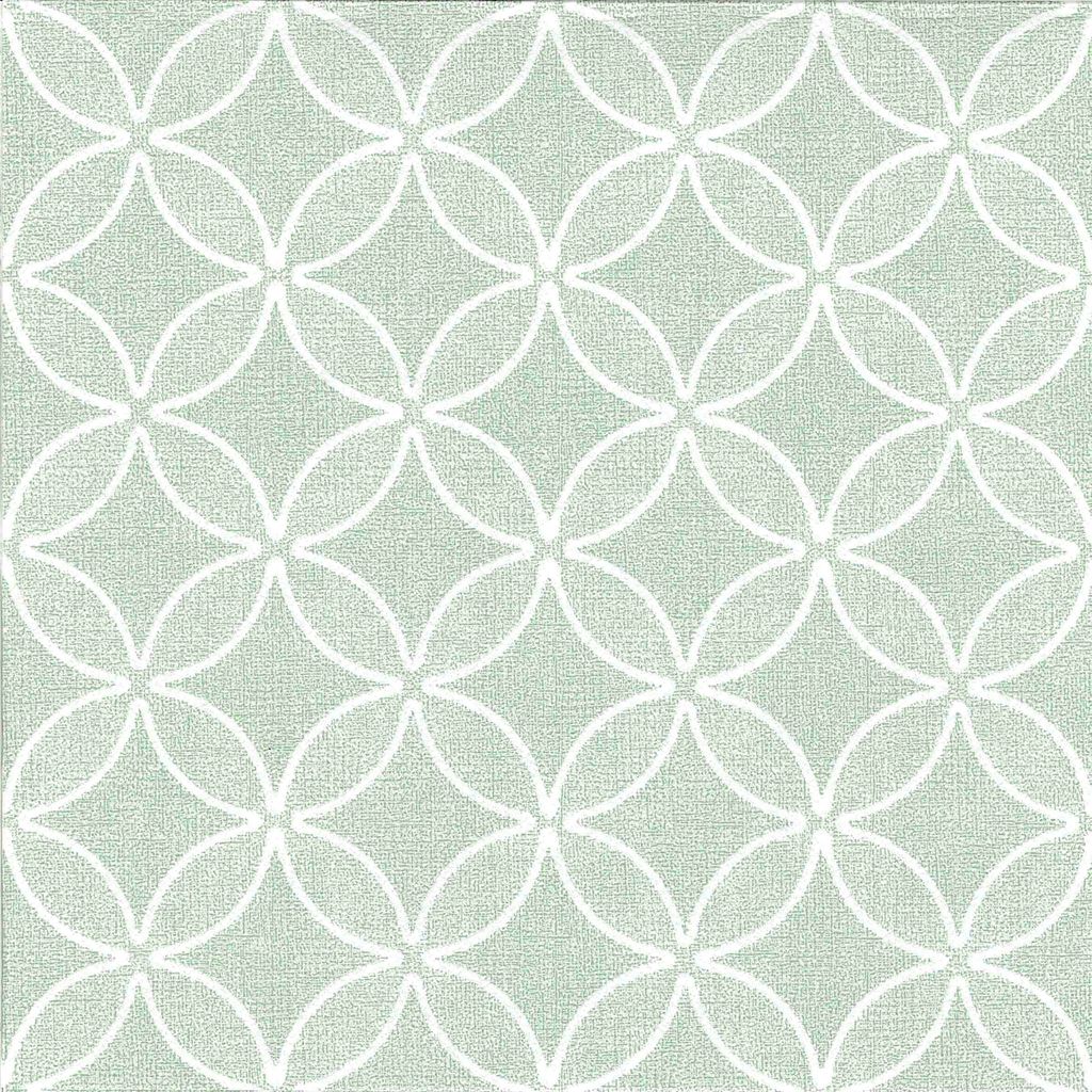 Papstar Servietten ROYAL Collection Circle Flowers jadegrün 40x40cm 50 Stück