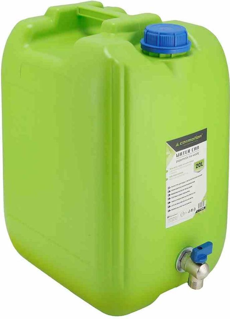 Wasserkanister 20L mit kurzem Metallhahn, ideal für Camping Produktbild 