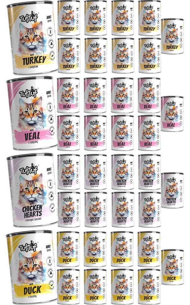 Tuftuf | Feuchtigkeitsspendendes Futter für Katzen - Mix Produktbild 