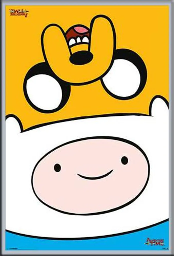 Adventure Time Poster Wall Art + Cornice Silver Shinsuke Maxi MDF