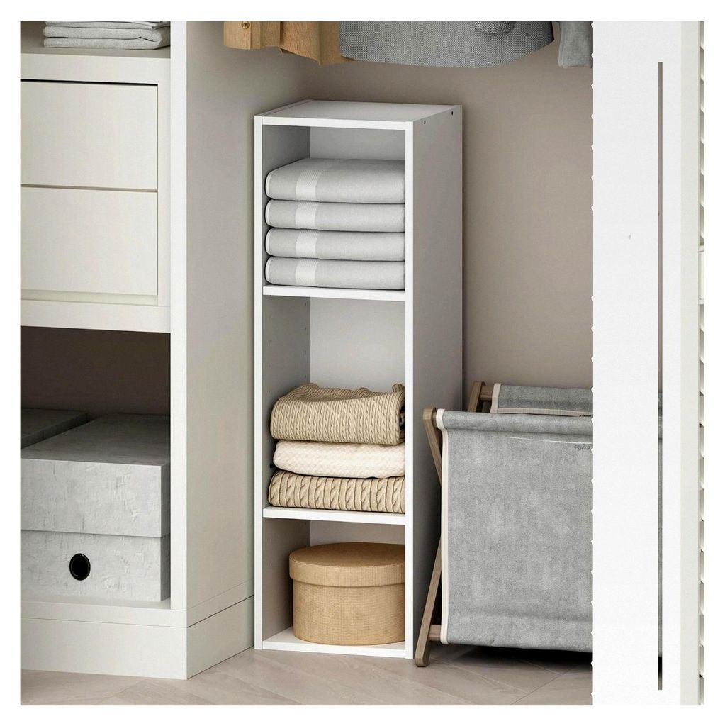 Reed Mehrzweck-Schrank-Organizer, 3-stöckig, 25,4 cm breit, Weiß