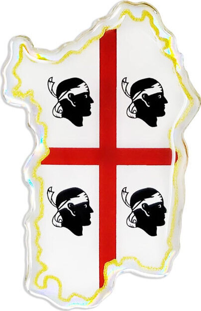 Adesivo 3D Bandiera Sardegna HQ Immagine del prodotto 