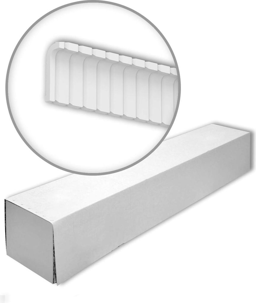Profhome 150805-box Eckleisten 1 Karton SET mit 6 Deckenleisten | 12,04 m