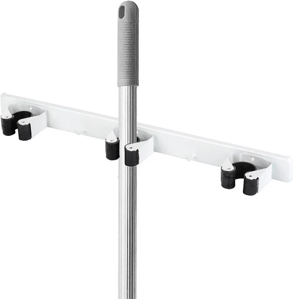 Organizer Giardino Metallo: Gancio Triplo per Attrezzi e Scope - 5