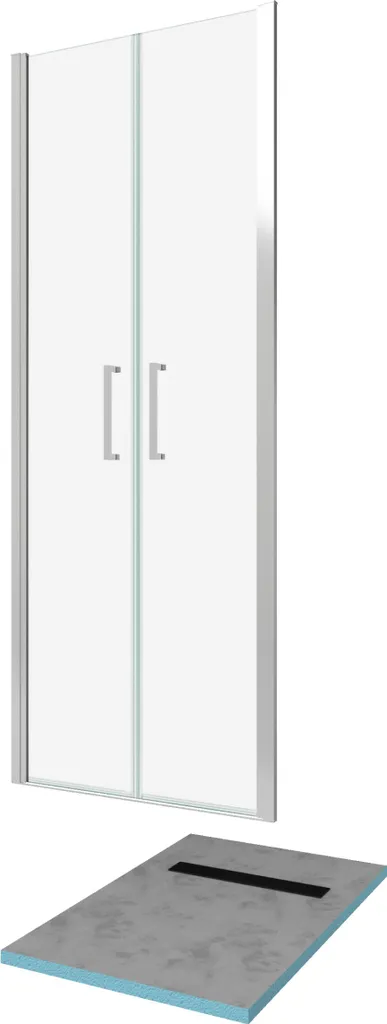Paroi de douche 80x200 et Receveur à carreler 80x120 recoupable et robuste