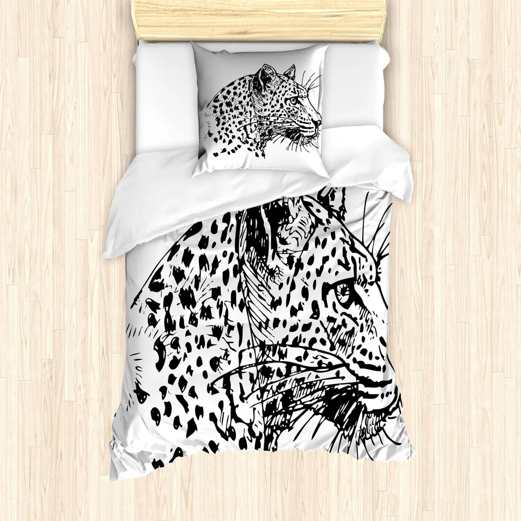 Offerta ABAKUHAUS Set Letto Safari Disegnato a Mano 135x200 cm