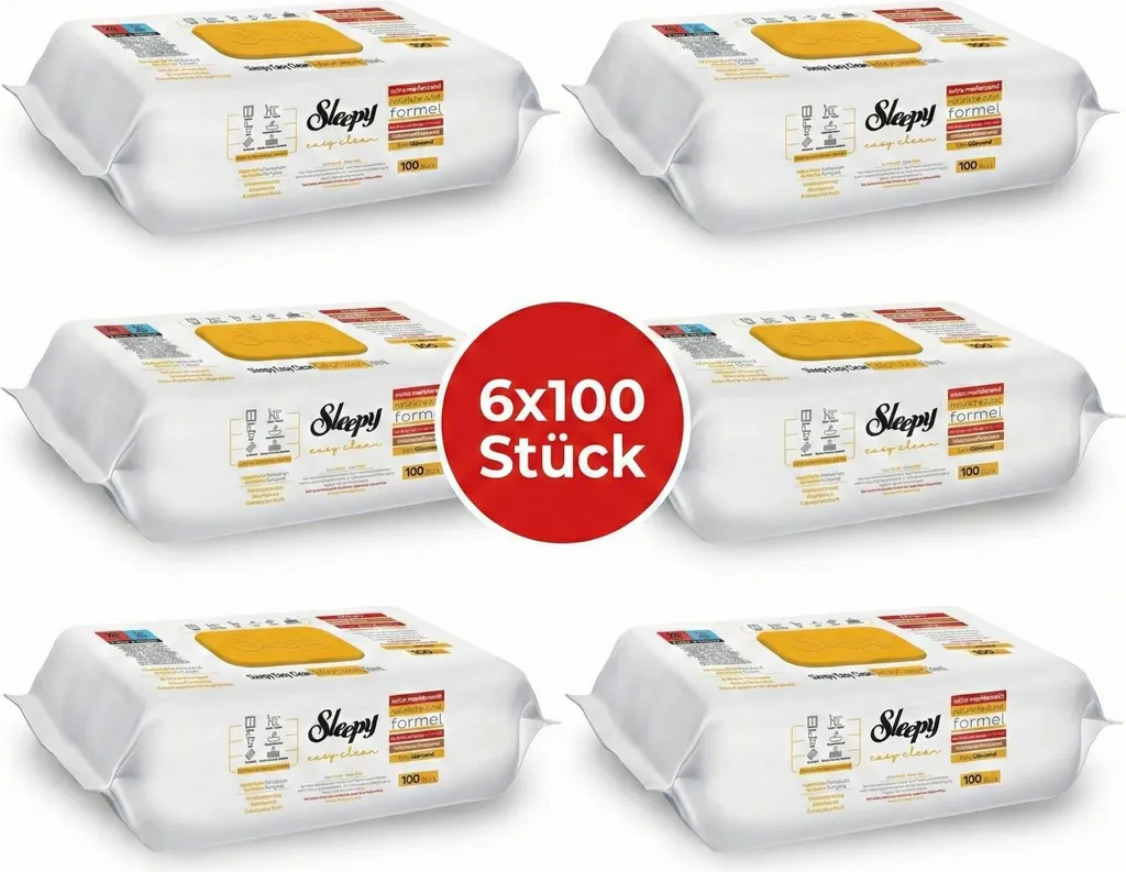Salviette Naturali Sleepy Easy Clean Arabian Soap 6x100 Vegan Friendly