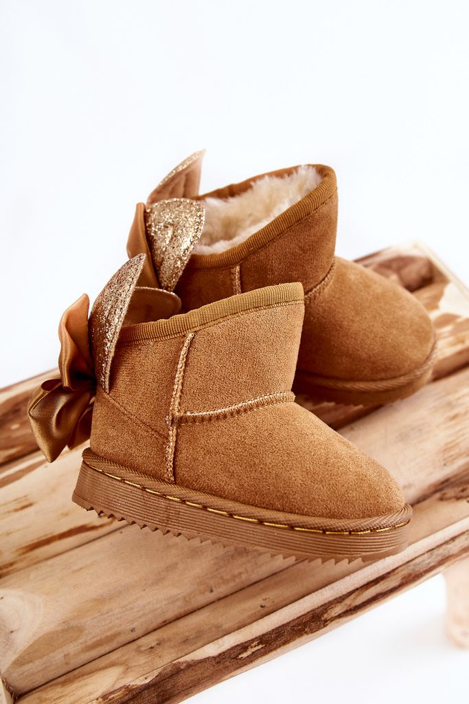 Warme Schneestiefel für Mädchen mit Schleifen Kamel Meriva Produktbild 11