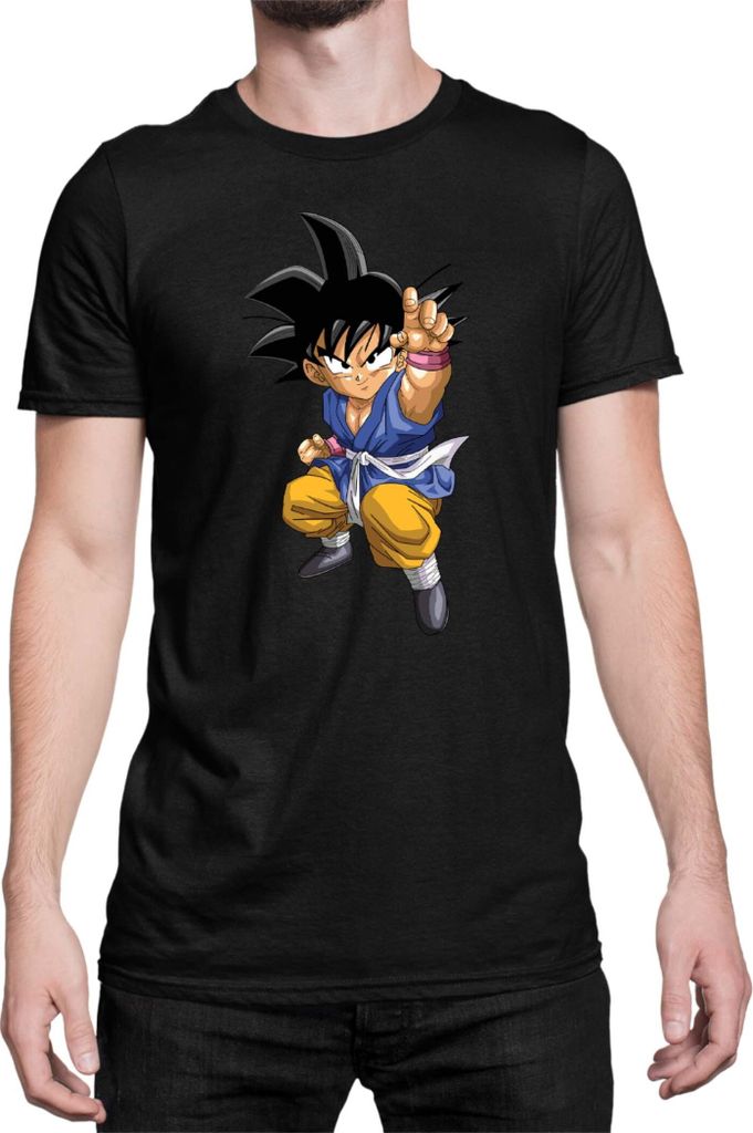 Herren T-Shirt Dragon Anime Manga Ball Z Goku 16, Man S / Schwarz