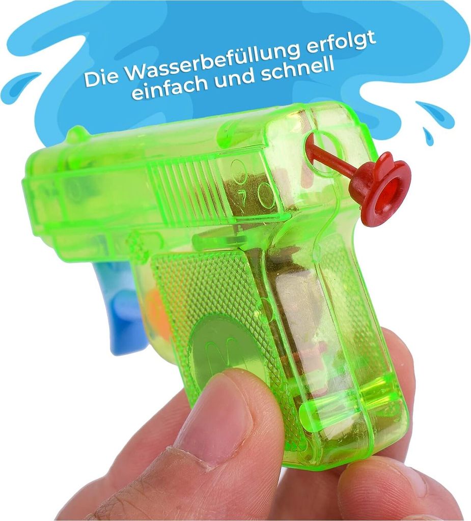2 Mini Pistolets à Eau – Portée 10-12 M, ABS, Bataille D'eau été