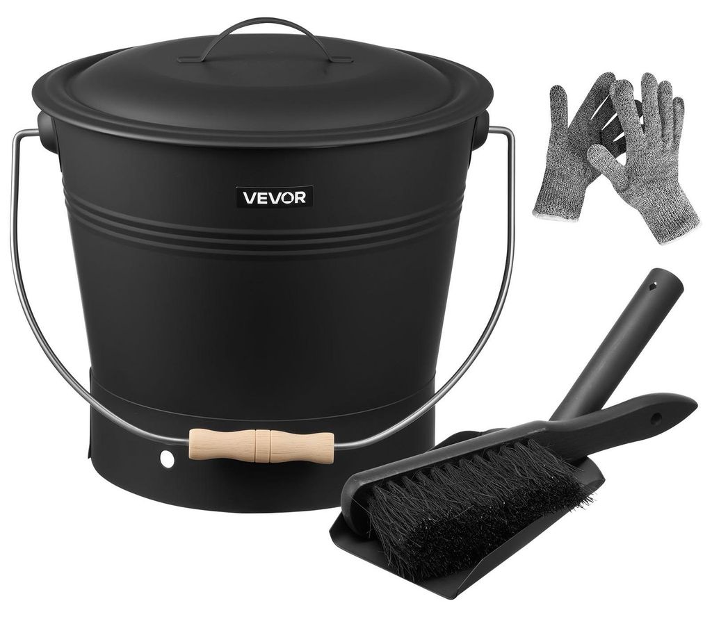 VEVOR Cubo de Cenizas con Tapa 4 en 1, con Cubo para Imagen del producto 