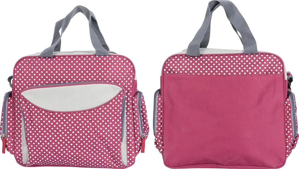 Sac à langer portable et imperméable à pois pour voyages et sorties
