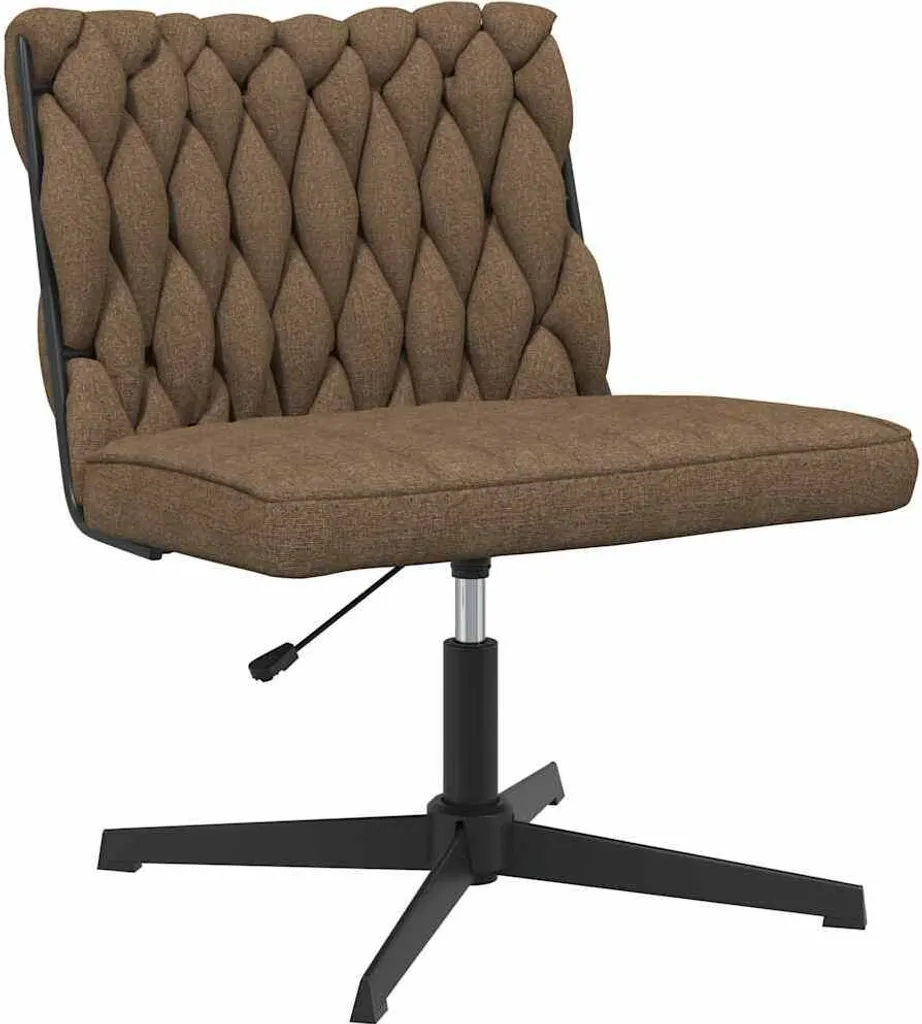 Sedia Design Girevole Tessuto Taupe - Eleganza per Ufficio e Casa