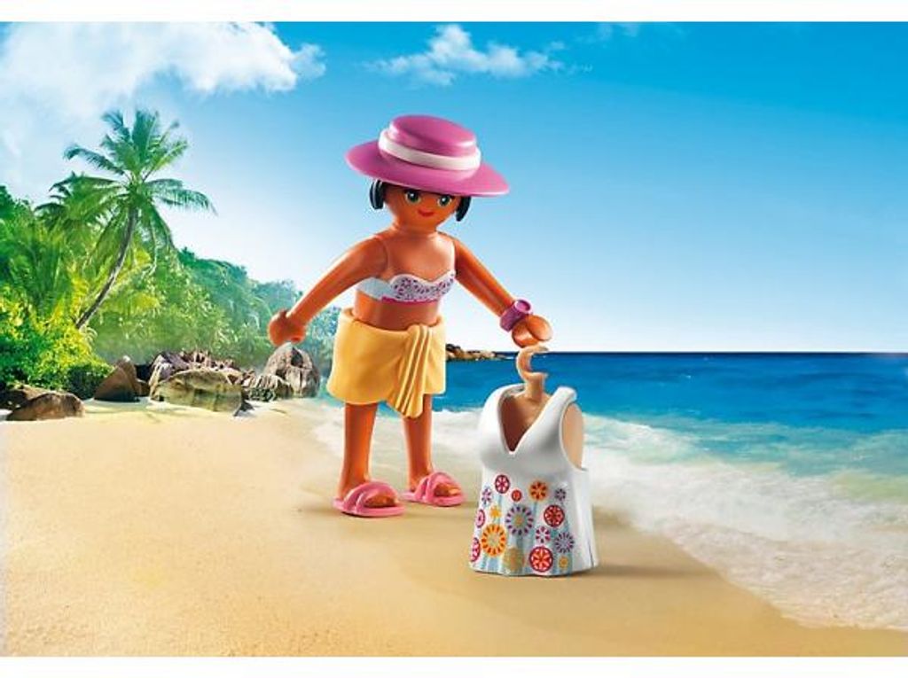 PLAYMOBIL fashion girls 6886 figurine tenue de plage Image du produit 