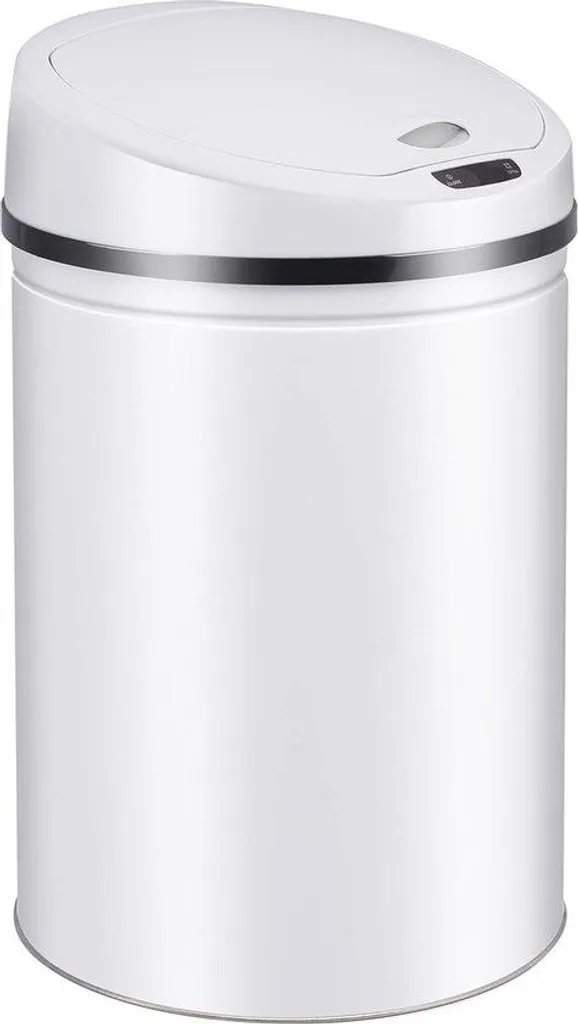 Poubelle 50L blanche haute pour tri sélectif et gain de place cuisine