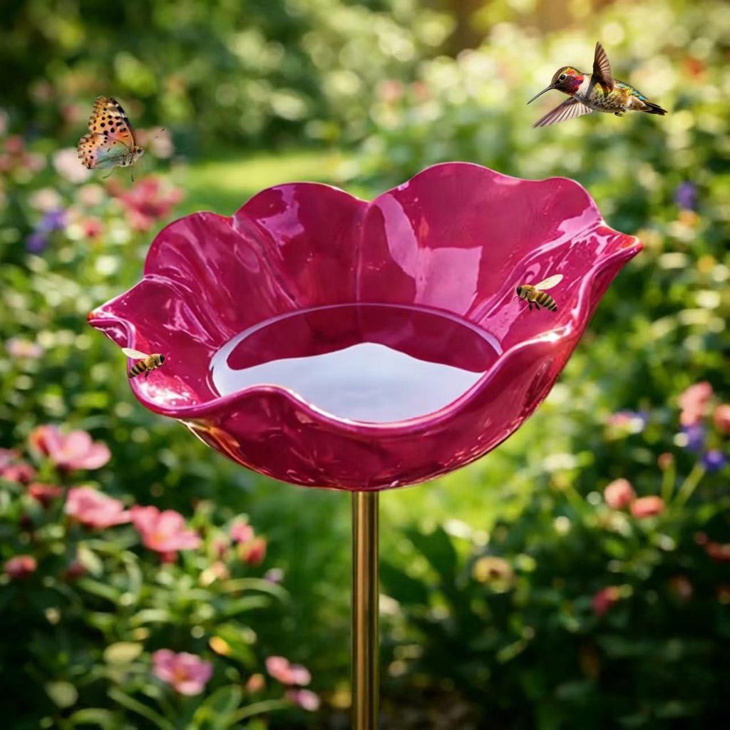 Vogeltränke - Vogeltränke Garten Metall - 60x15cm - Produktbild 