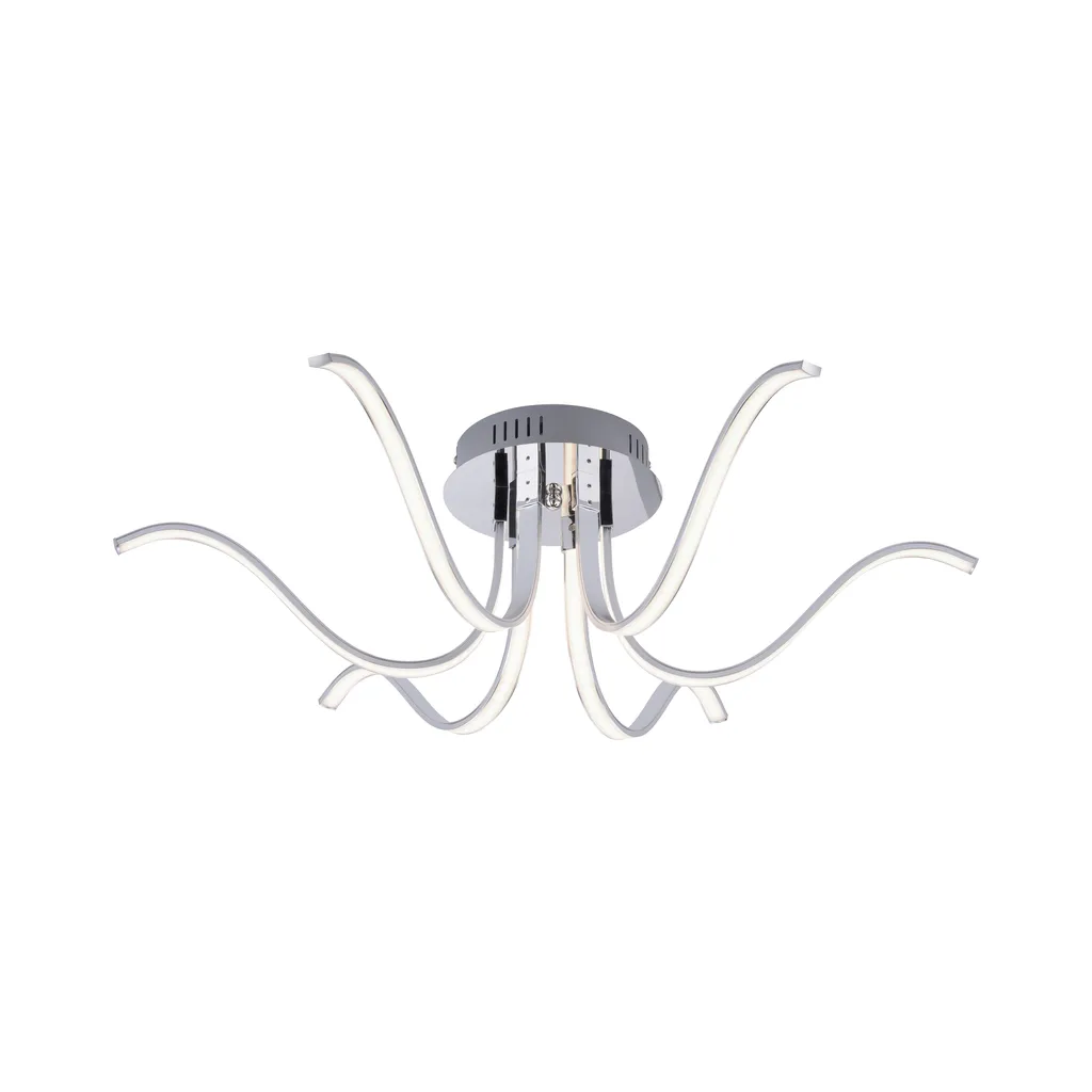 Plafonnier LED Design Courbe VALERIE en Métal, Éclairage 6 Branches - 2
