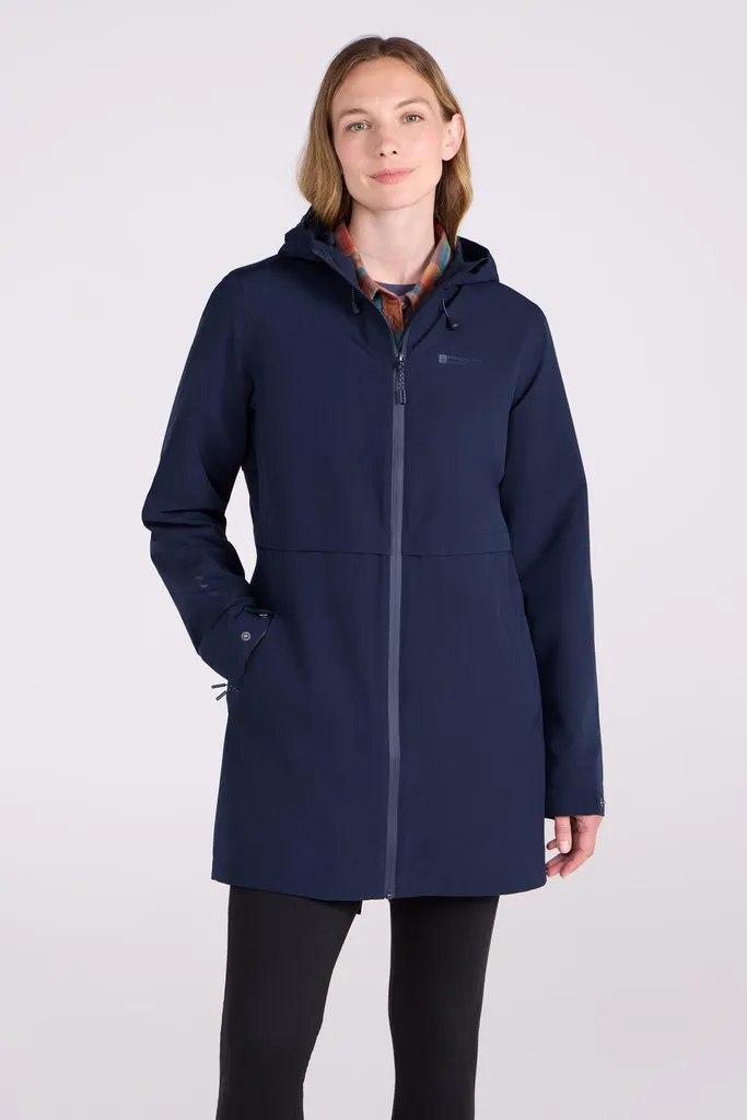Veste imperméable Hilltop II Mountain Warehouse MW1645 Marine Taille 34