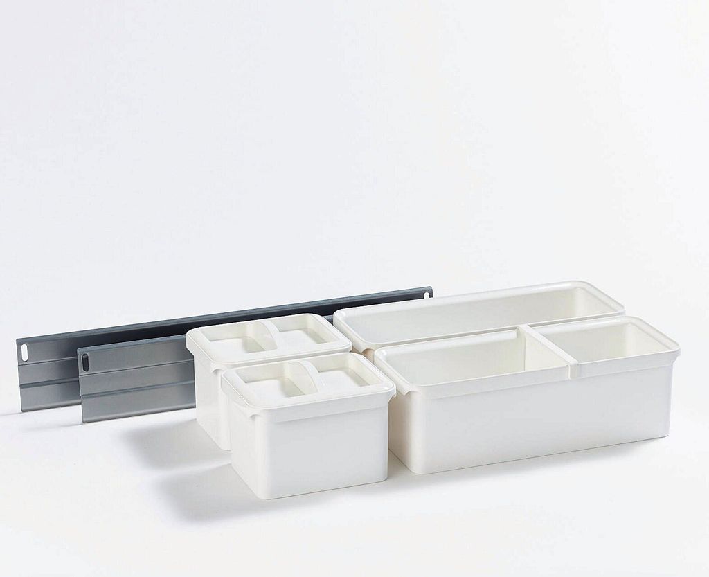 Kesseböhmer YouboXx-Set 3 Organisationssystem für Apothekerauszug DISPENSA, DISPENSA Swing, DISPENSA junior Einteilungssystem weiß
