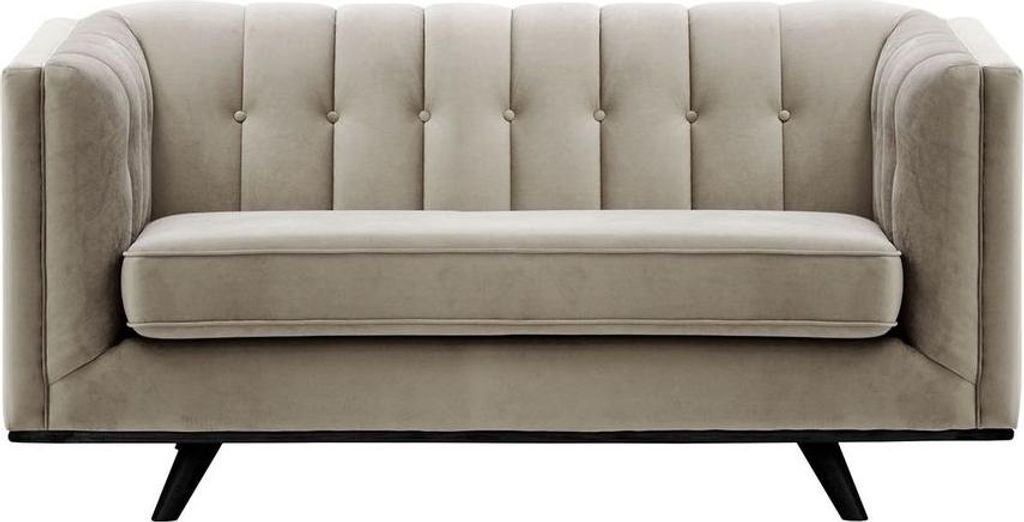 Zweisitzer-Sofa Vicenza-Velluto 17-black