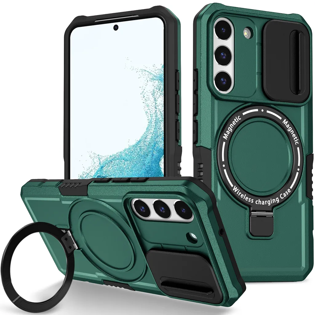 Custodia Fashion MagSafe Samsung S22 5G Verde Scuro | Top Protezione