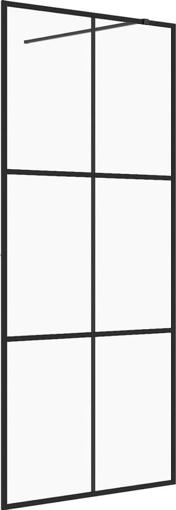 Duschwand für Begehbare Dusche mit Klarem ESG Glas 100x195 cm