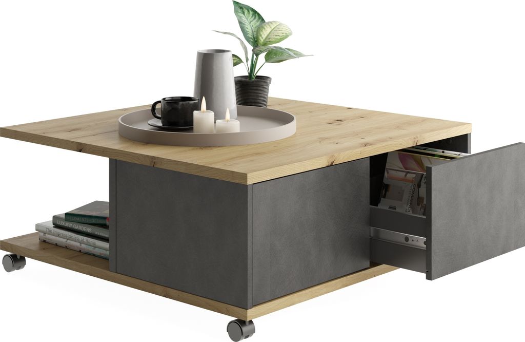 Couchtisch >TWIN 1< in Matera-Artisan Eiche - Produktbild 