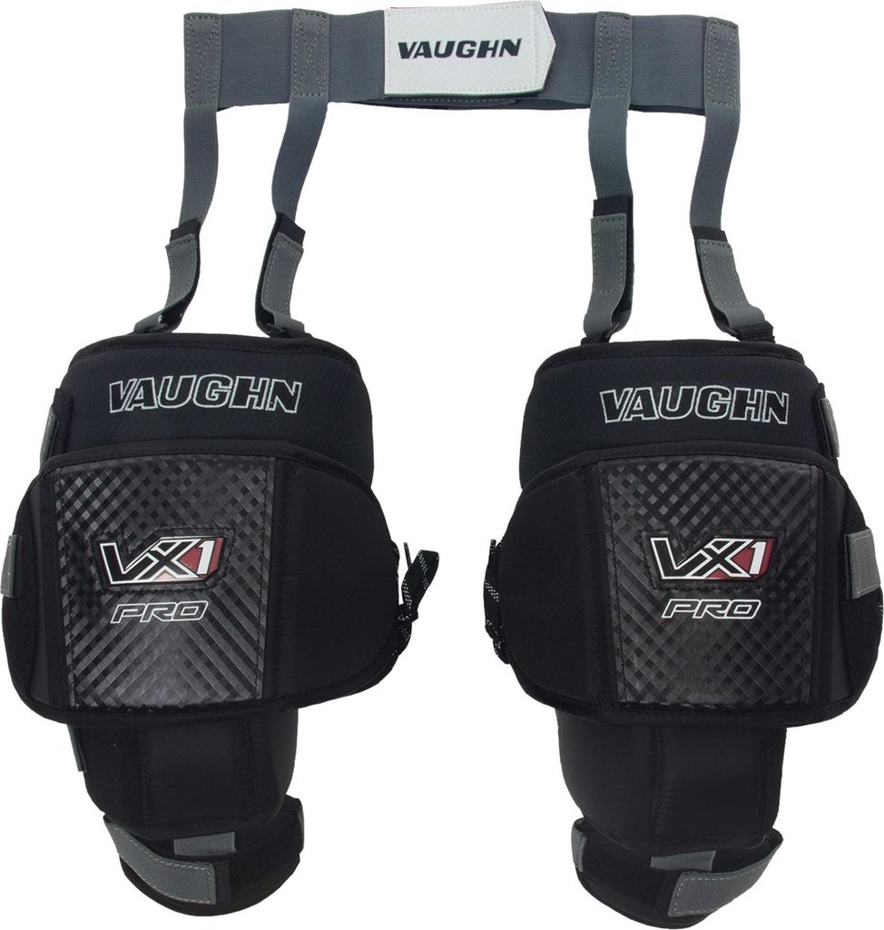 Torwart Knieschutz VAUGHN mit Oberschenkelschutz & Strumpfhalter VX1 Pro Senior