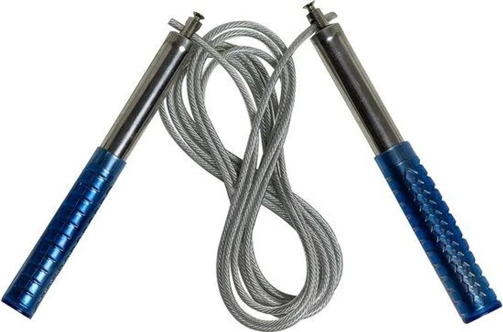 Corde à sauter en métal avec roulements à billes pour rotation fluide 3m