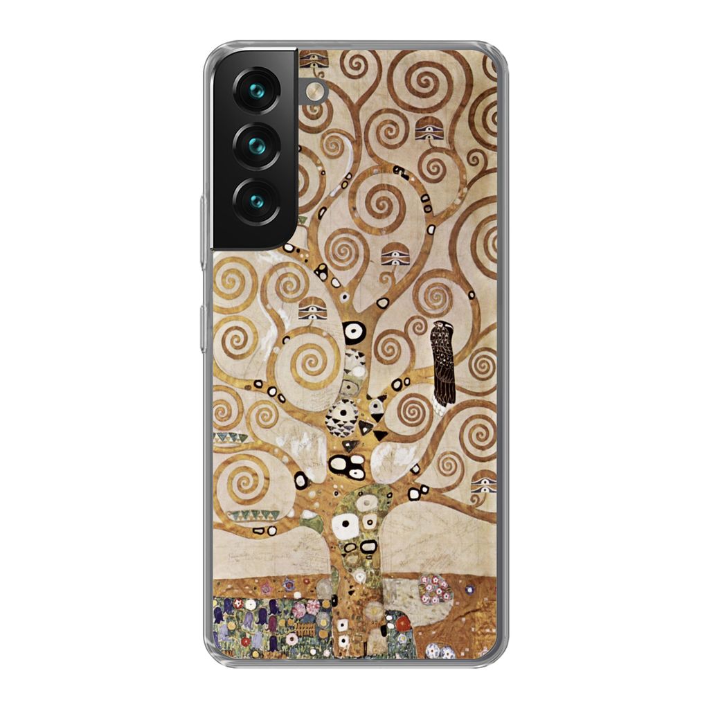 MuchoWow Handyhülle Schutzhülle Hülle für Samsung Galaxy S22 Plus Der Baum des Lebens - Gustav Klimt Silikon Softcase Handy Hülle - Schutzab...