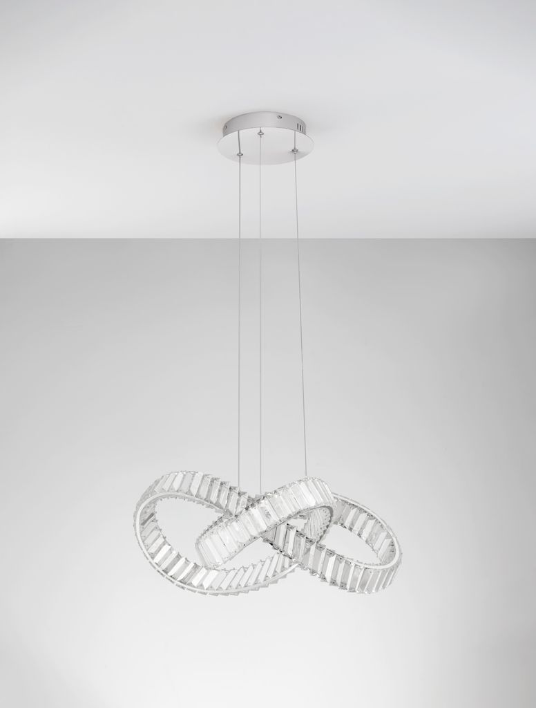 Nova Luce CONCETO LED závěsné svítidlo chrom 49W neutrální Obrázek produktu 3
