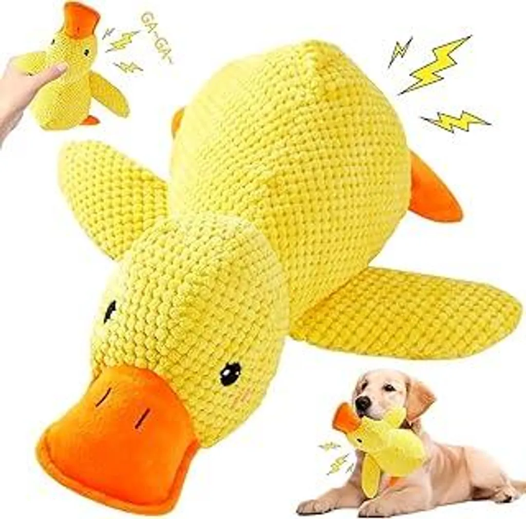 Giocattolo Resistente per Cani Papera Peluche Antistress 2026