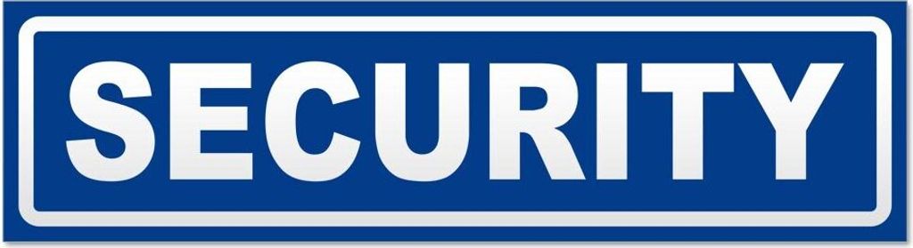 Kiwistar Security invertiert Magnetschild Schild magnetisch - 60cm Verkehrsblau - Magnetfolie für Auto PKW Kfz
