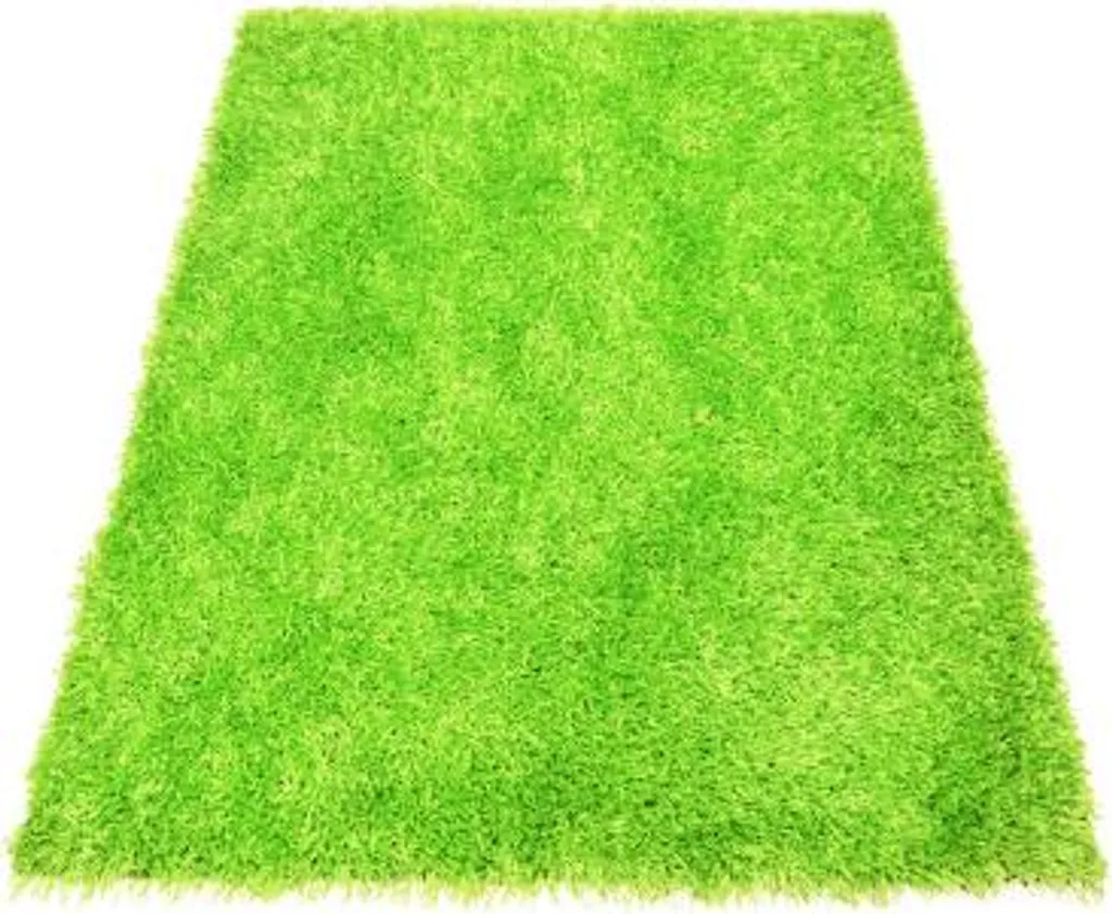 Tapis isolant phonique vert shaggy Spaghetti 05 grande taille