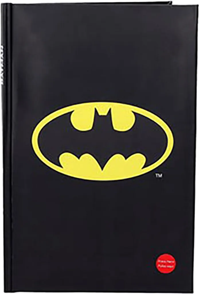 Cahier de Notes Batman Lumineux Format A5 - Journal Intime Geek Stylé