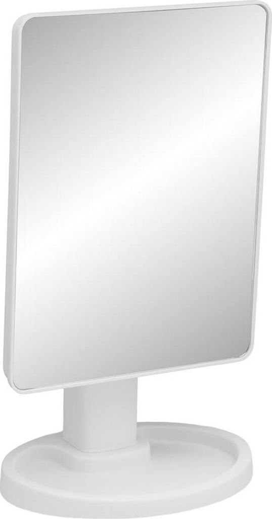 Badezimmerspiegel mit LED-Licht Versa Weiß Polypropylen Spiegel 11,9 X 28,5 X 16,9 CM