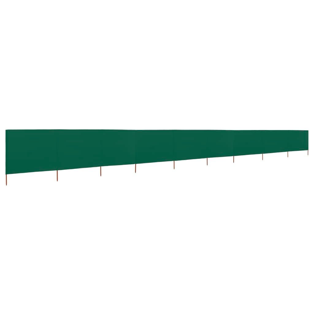 vidaXL 9-teiliges Windschutzgewebe 1200 x 160 cm Grün Produktbild 