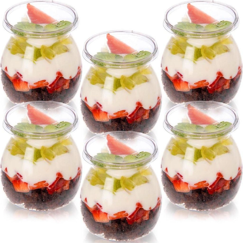 Orion | Dessert- und Joghurtbecher - mit Deckel - 160 ml - Produktbild 