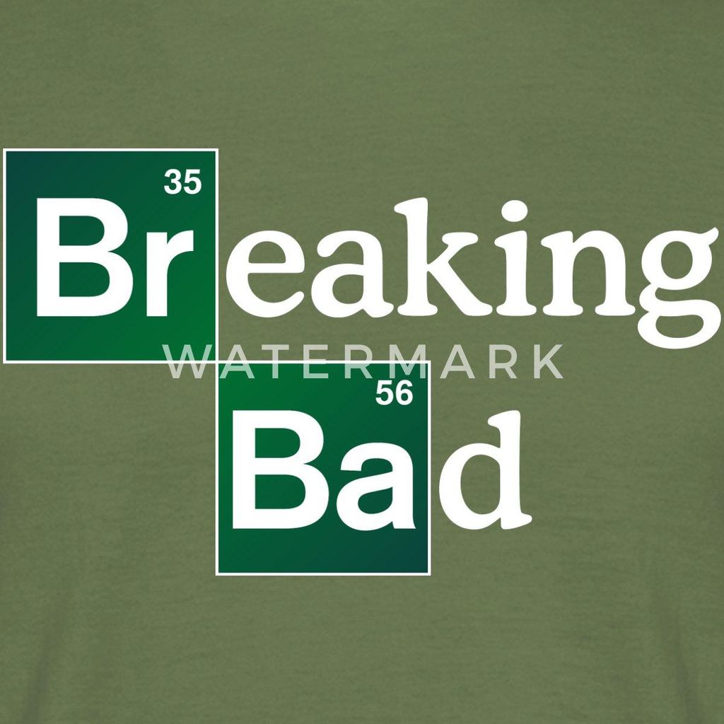 Spreadshirt Breaking Bad Logo Brom & Barium Männer T-Shirt, M, Militärgrün