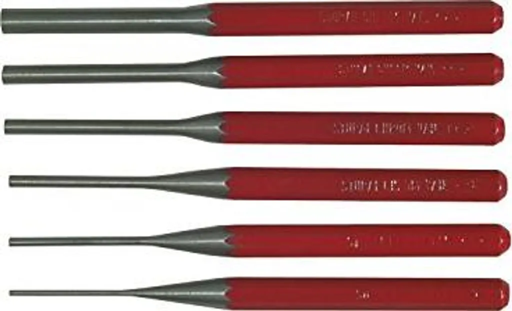 Jeu de chasse-goupilles Stubai pour démontage mécanique et entretien 6pcs