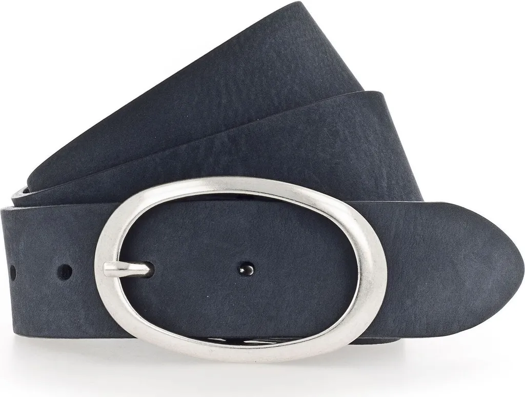 Cintura Uomo Vanzetti Classics 35mm Navy - Pelle Pieno Fiore W105