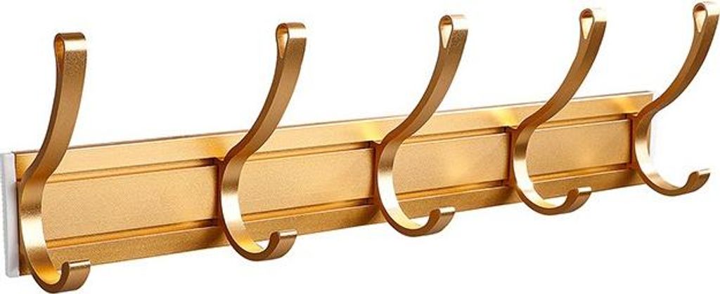 INF Türhakenleiste aus Aluminiumlegierung mit verstellbaren Haken Gold