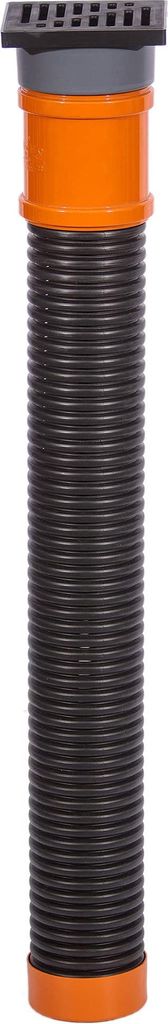 SPEEDPLANT Sickerschacht Regenwasser 110 mm x Länge 1m - Drainagerohr Hofablauf Bodenablauf 15 x 11 cm - Kunststoff Terrasse Regensinkkasten - Dra...